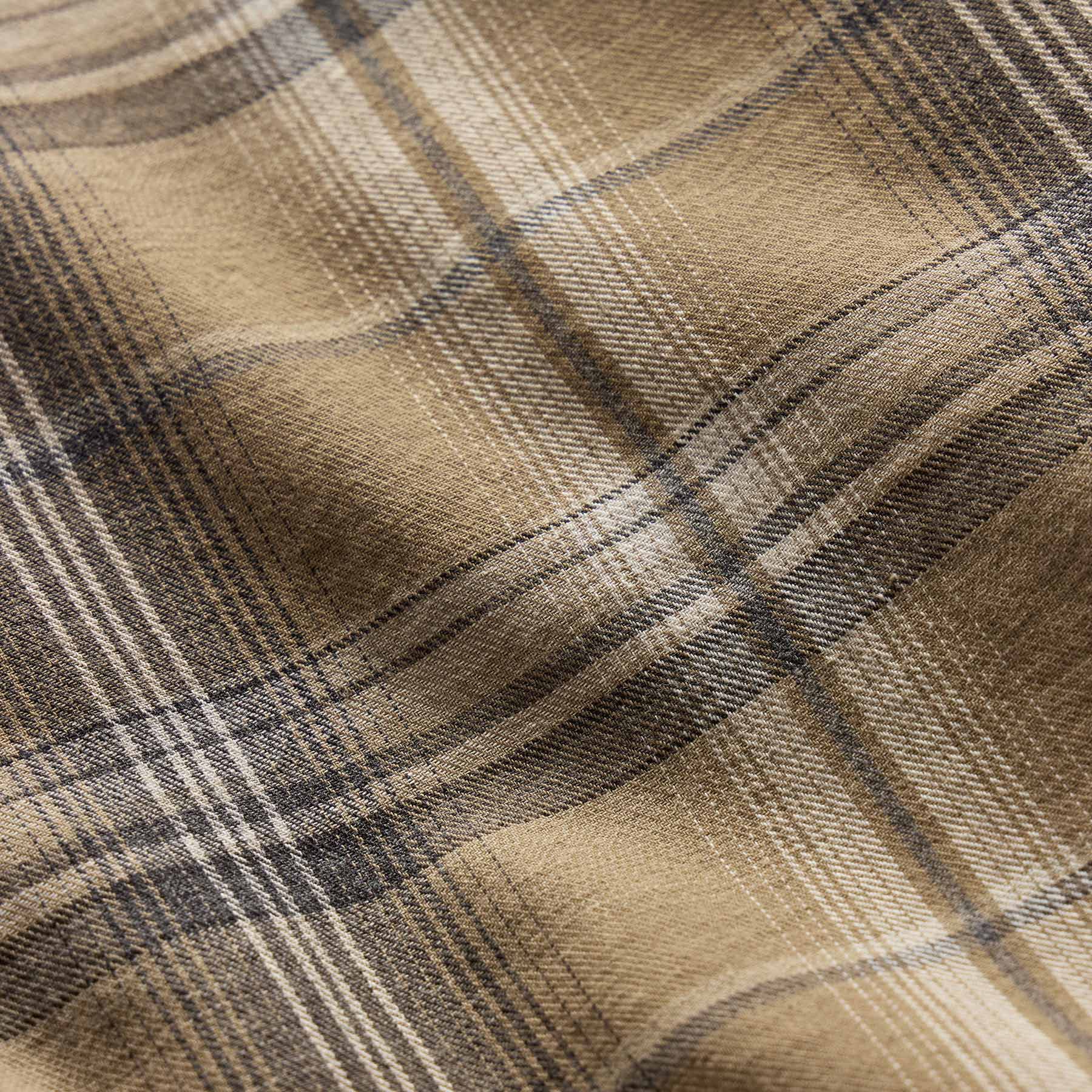 Chemise en Coton à Carreaux - Carreaux Fauve/Noir