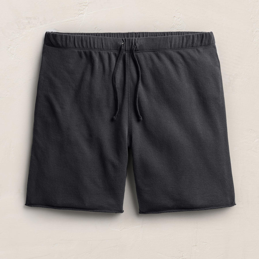 Short molletonné en coton et cachemire
