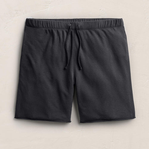 Short molletonné en coton et cachemire