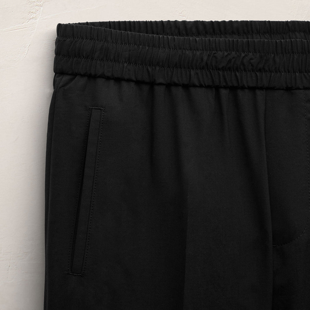 Pantalon en laine légère à enfiler - Noir