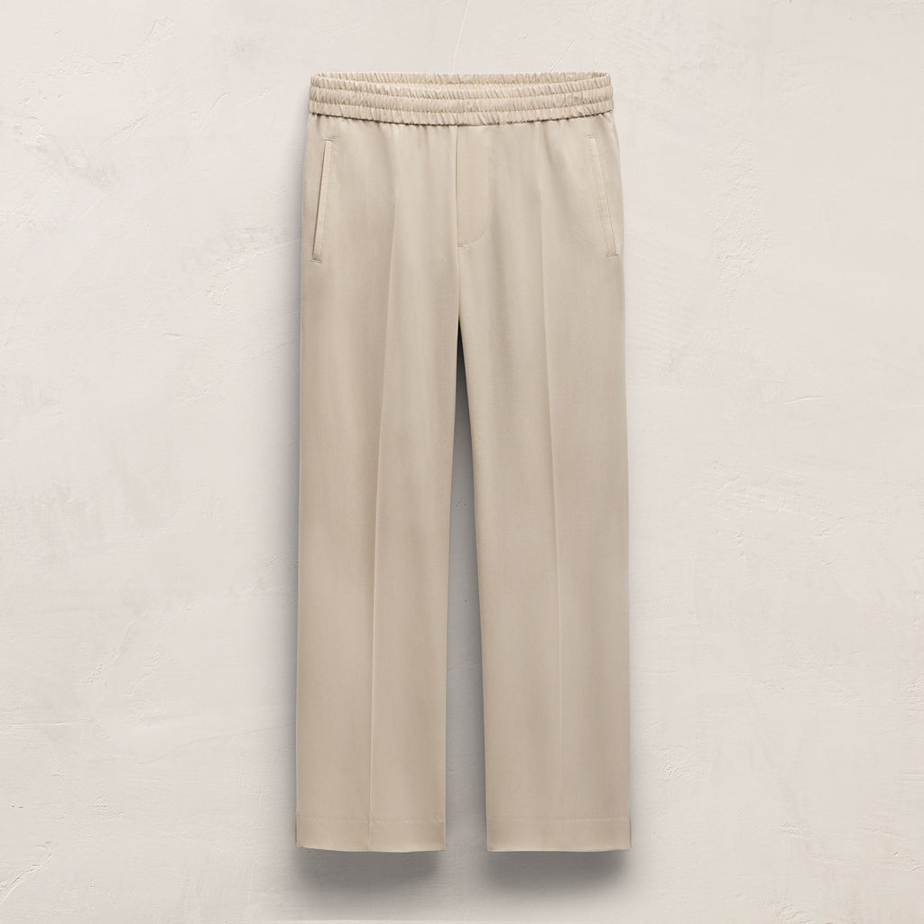 Pantalon léger en laine à enfiler - Lin