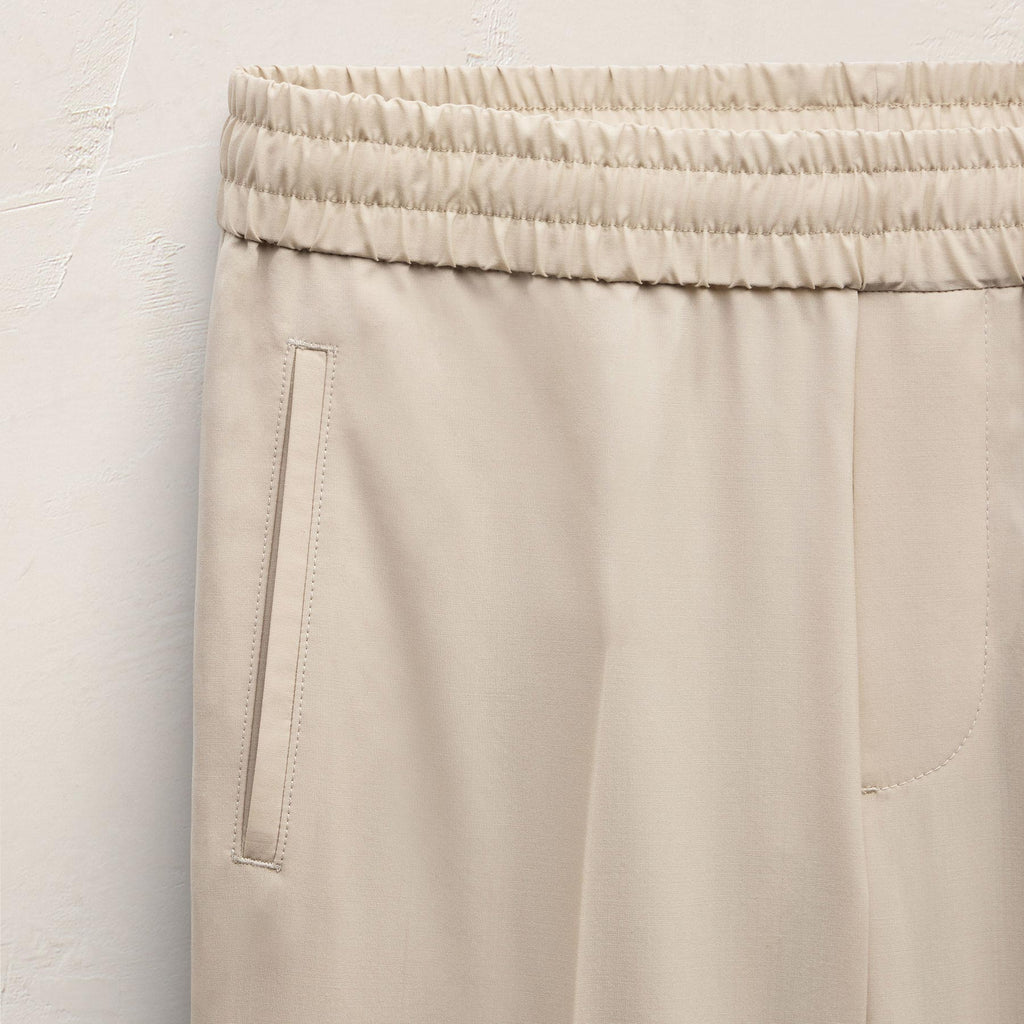 Pantalon léger en laine à enfiler - Lin