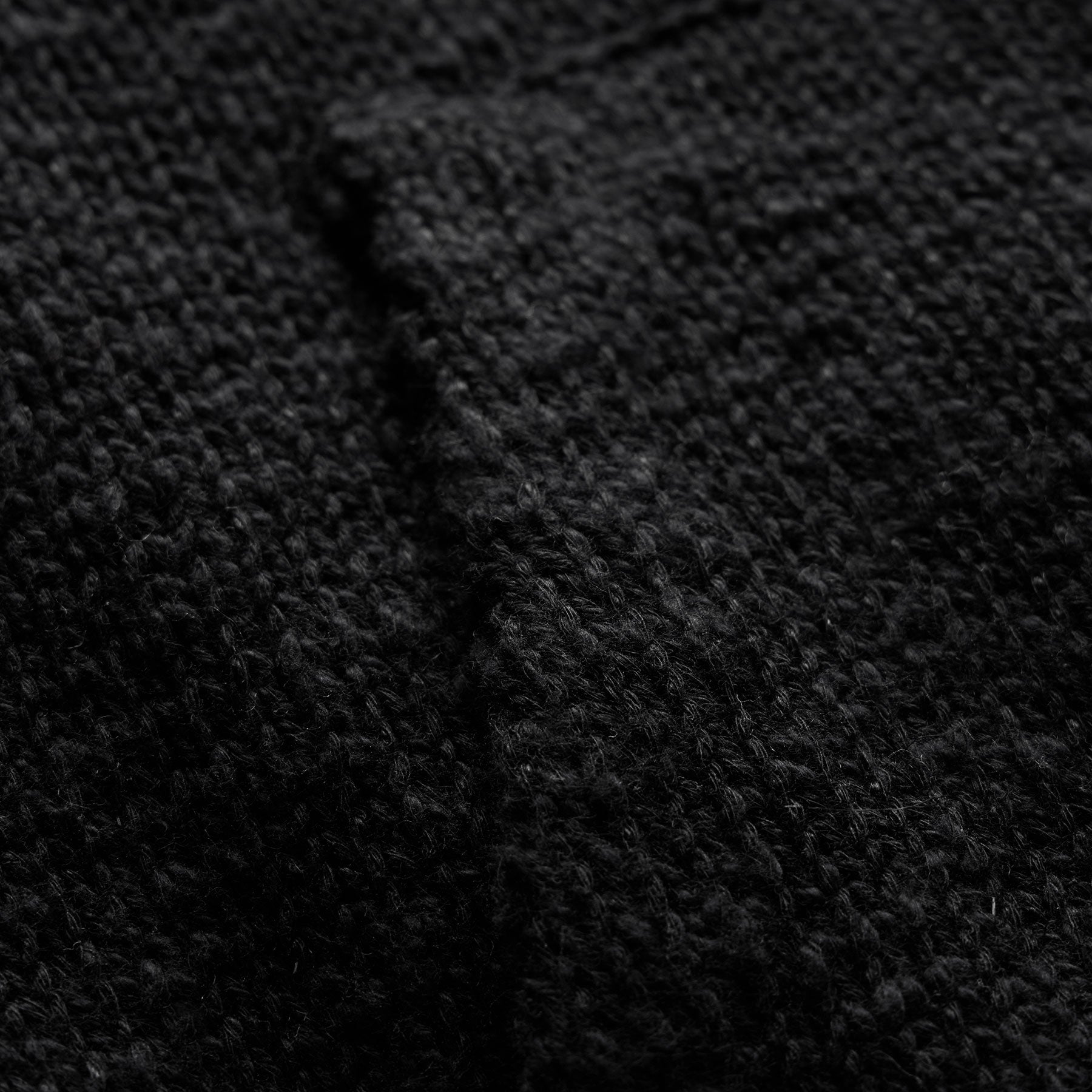 Sweat à capuche en coton et lin - Noir