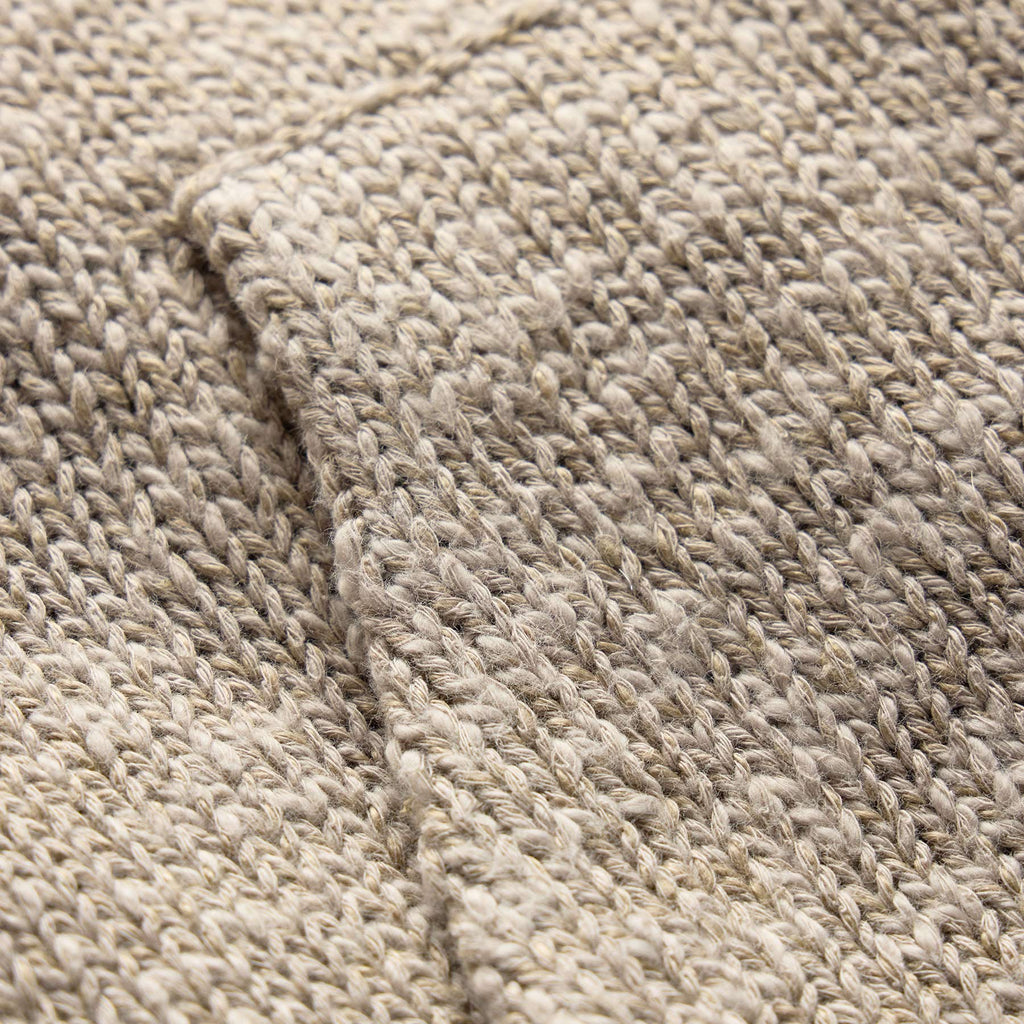 Sweat à capuche en coton et lin - Taupe