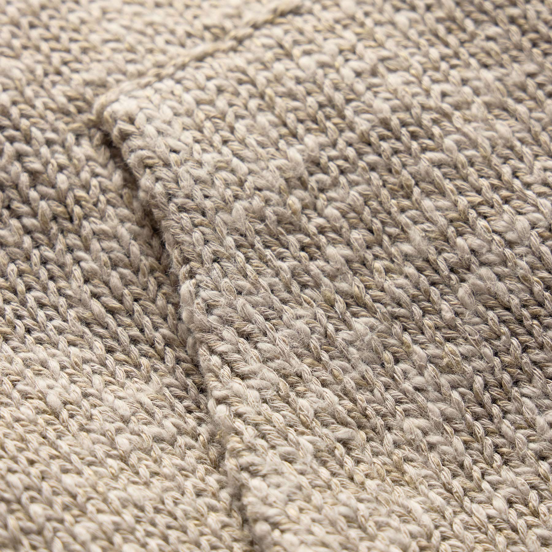 Sweat à capuche en coton et lin - Taupe