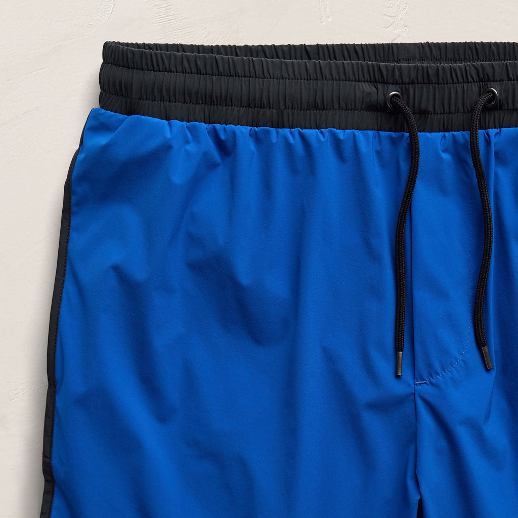 Boardshort rétro - Bleu Baltique/Magma