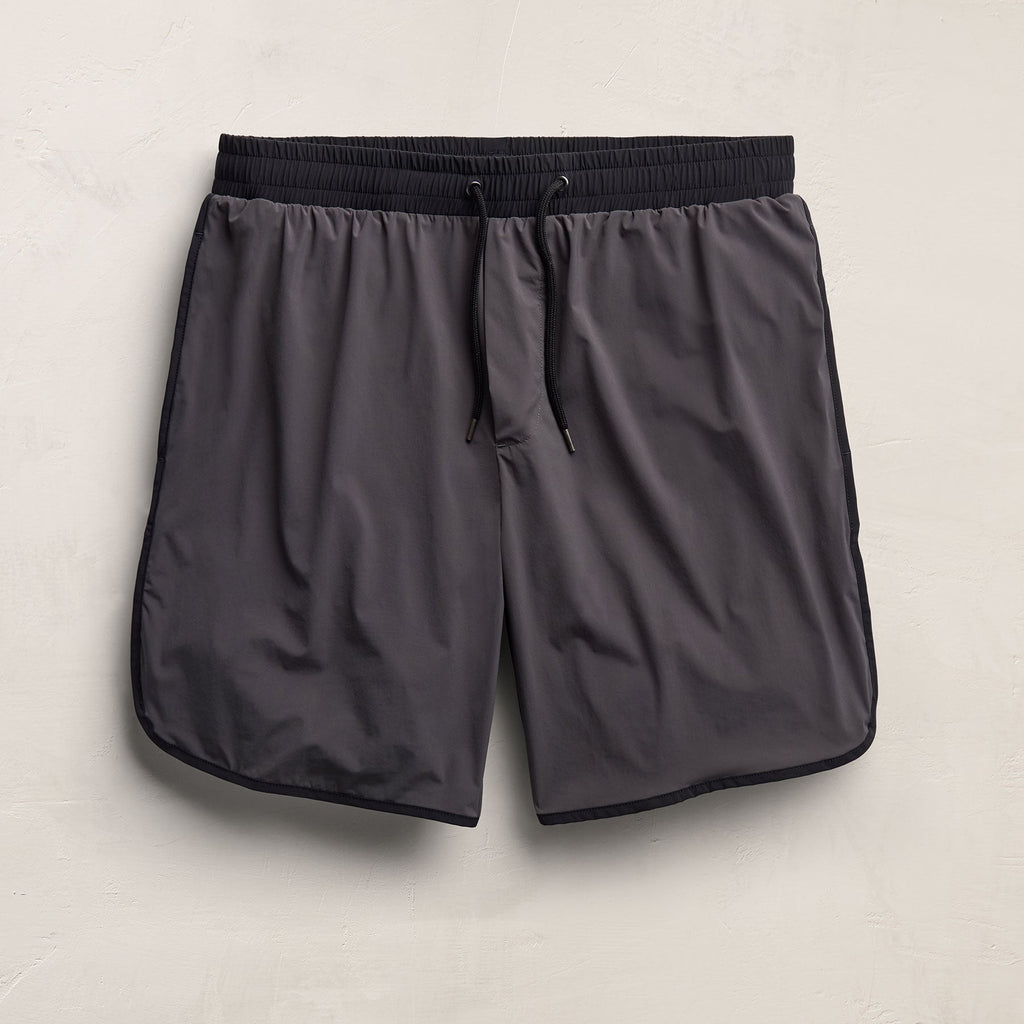Boardshort rétro - Carbone/Noir