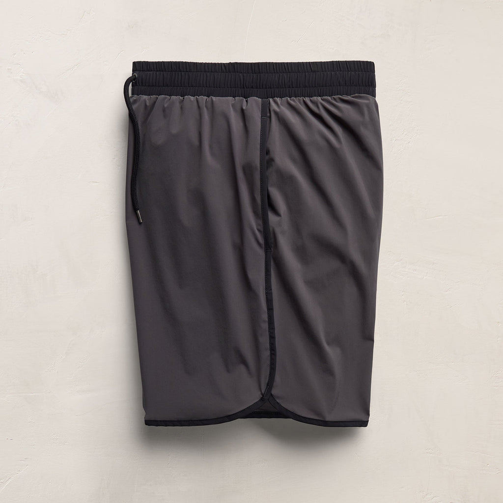 Boardshort rétro - Carbone/Noir