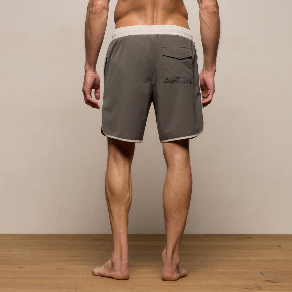 Boardshort Rétro - Granit/Sel