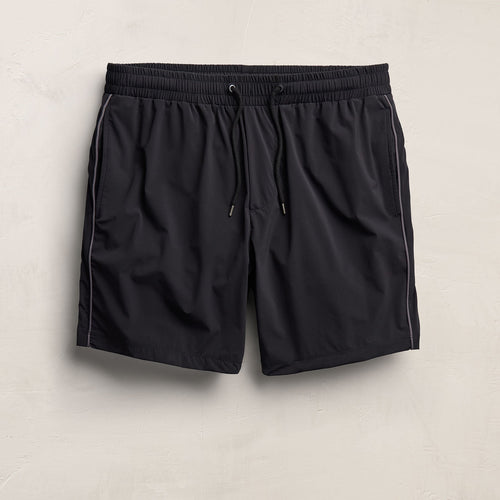 Boardshort Contrasté Passepoilé - Noir/Carbone