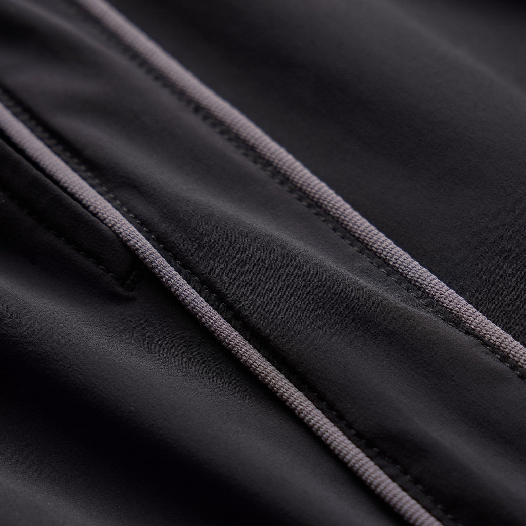 Contrast Piped Boardshort - Black/Carbon