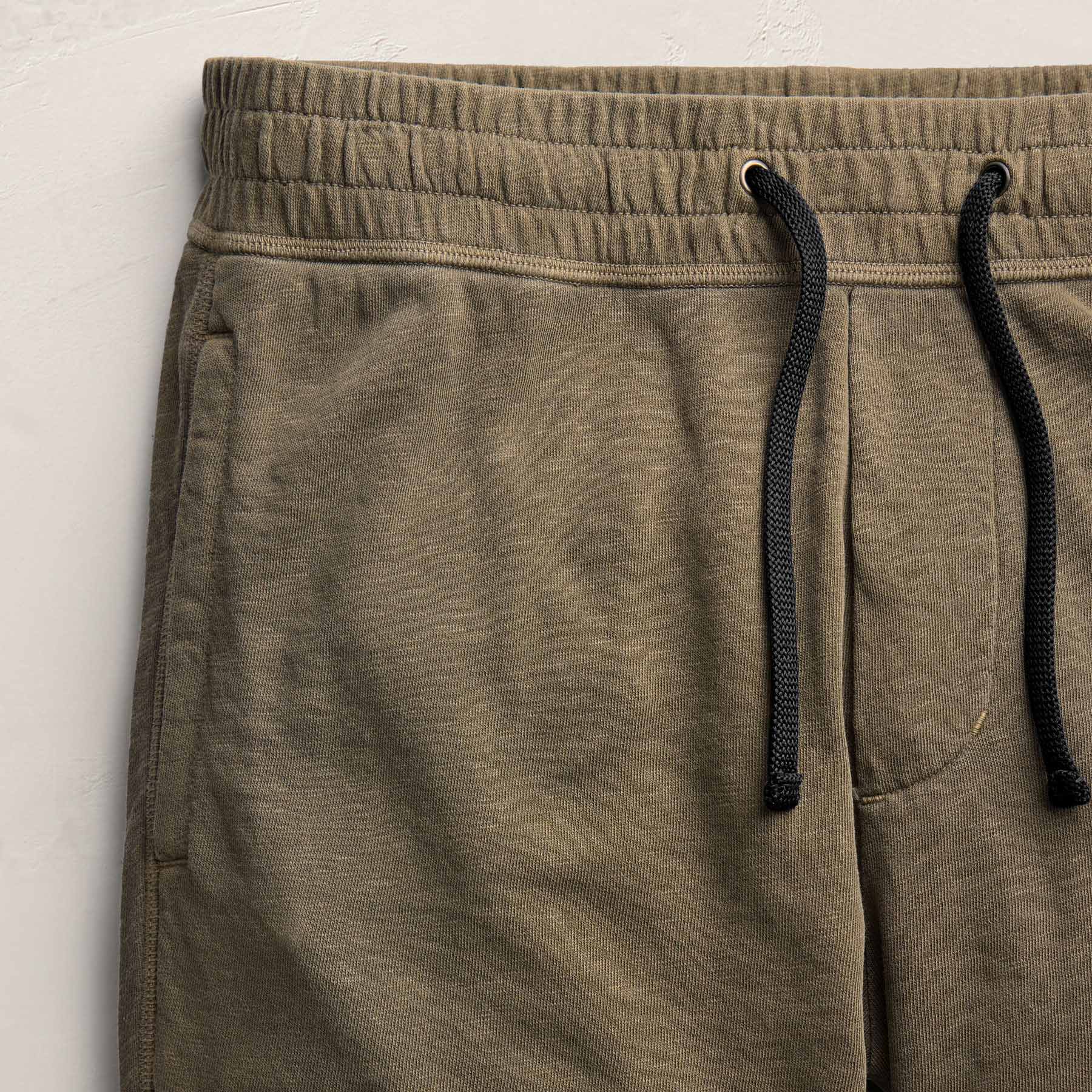 Pantalon de survêtement en molleton français vintage - Pigment vert olive clair