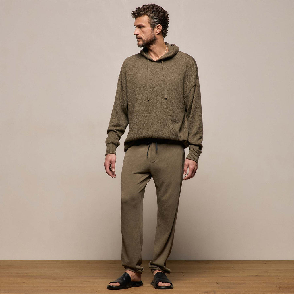 Pantalon de survêtement en molleton français vintage - Pigment vert olive clair