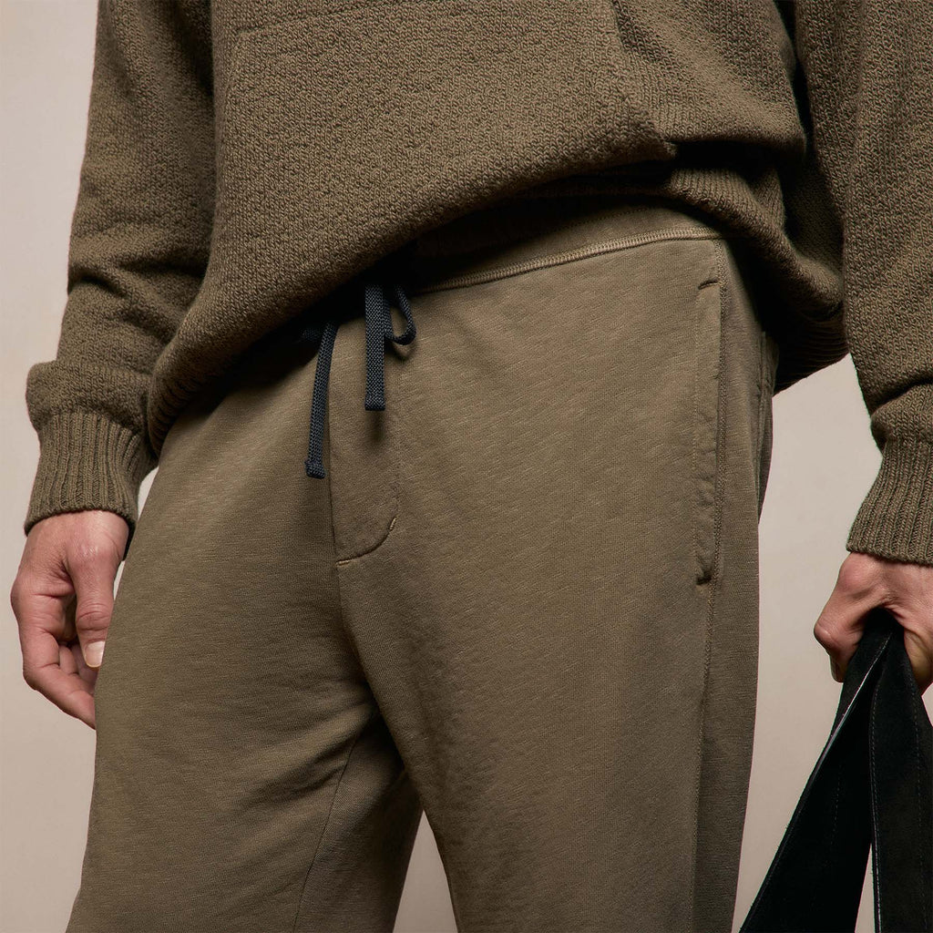 Pantalon de survêtement en molleton français vintage - Pigment vert olive clair
