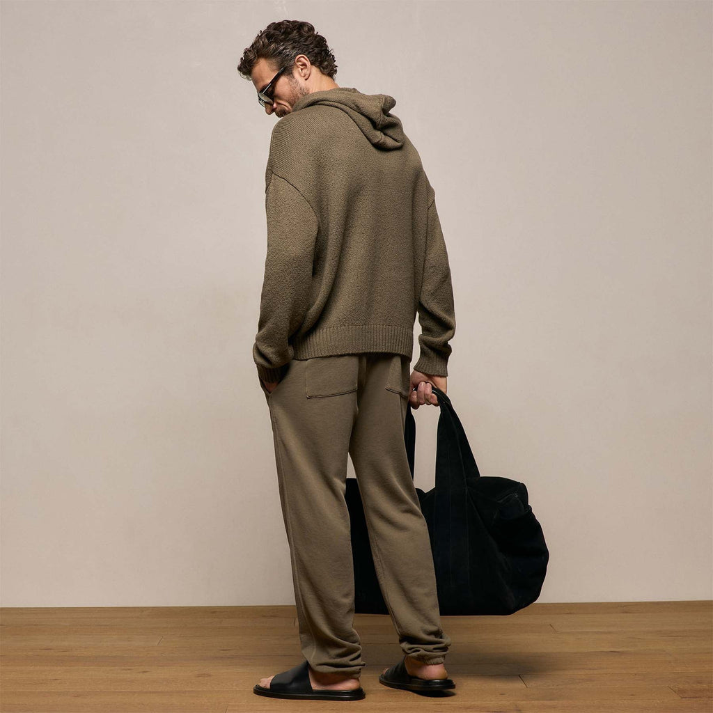 Pantalon de survêtement en molleton français vintage - Pigment vert olive clair