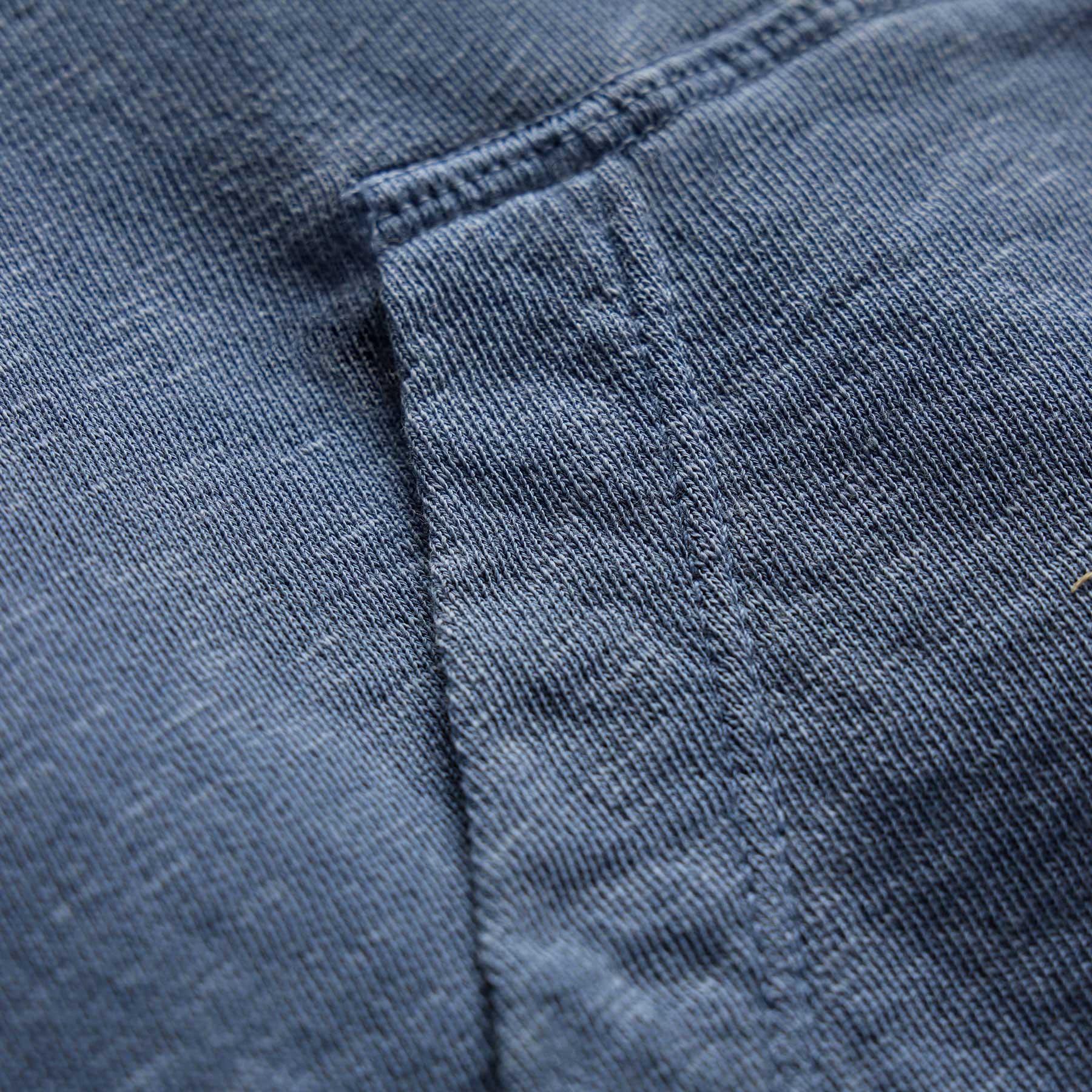 Sweat à capuche zippé en molleton vintage - Pigment Danube