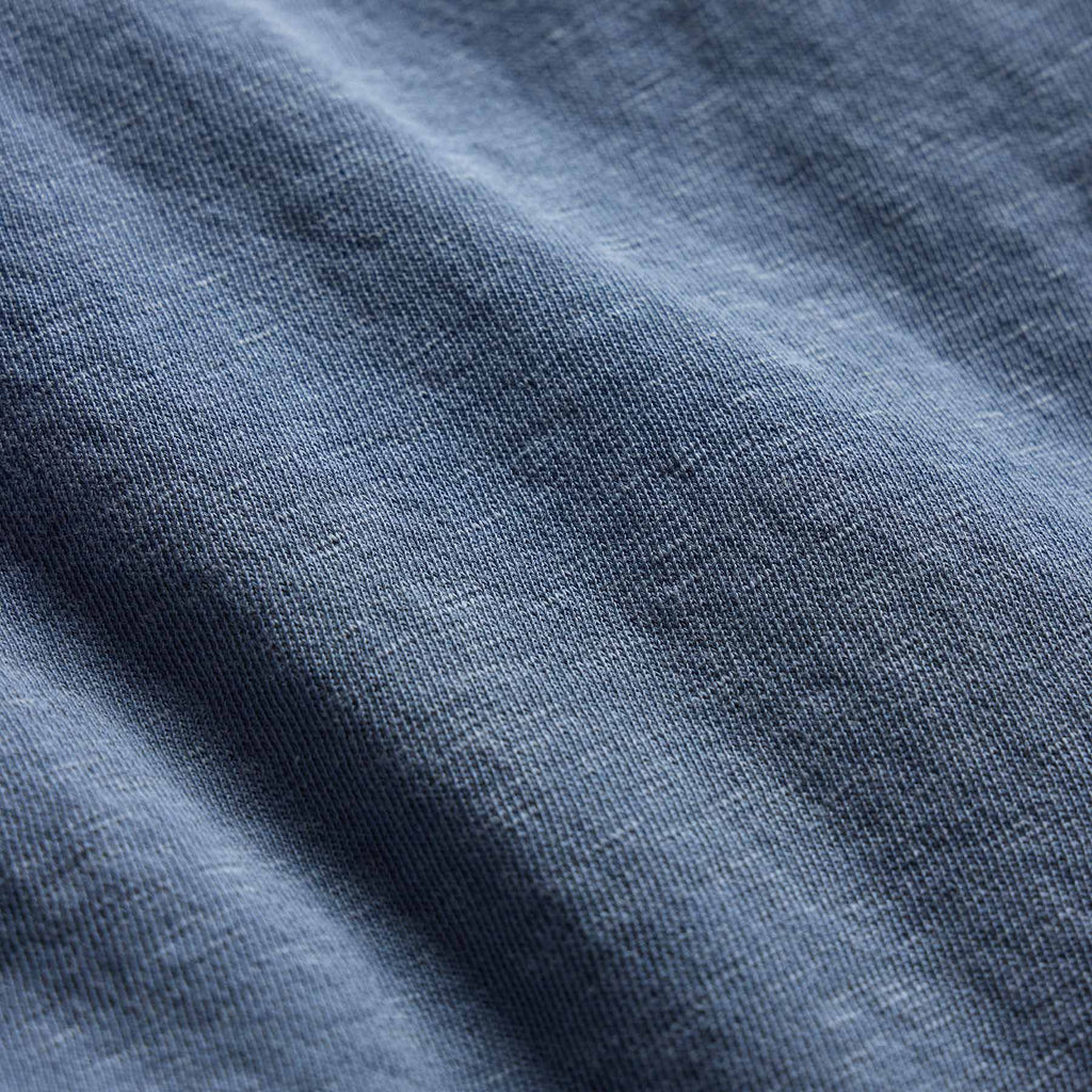 Sweat-shirt vintage en French Terry - Pigment Danube
