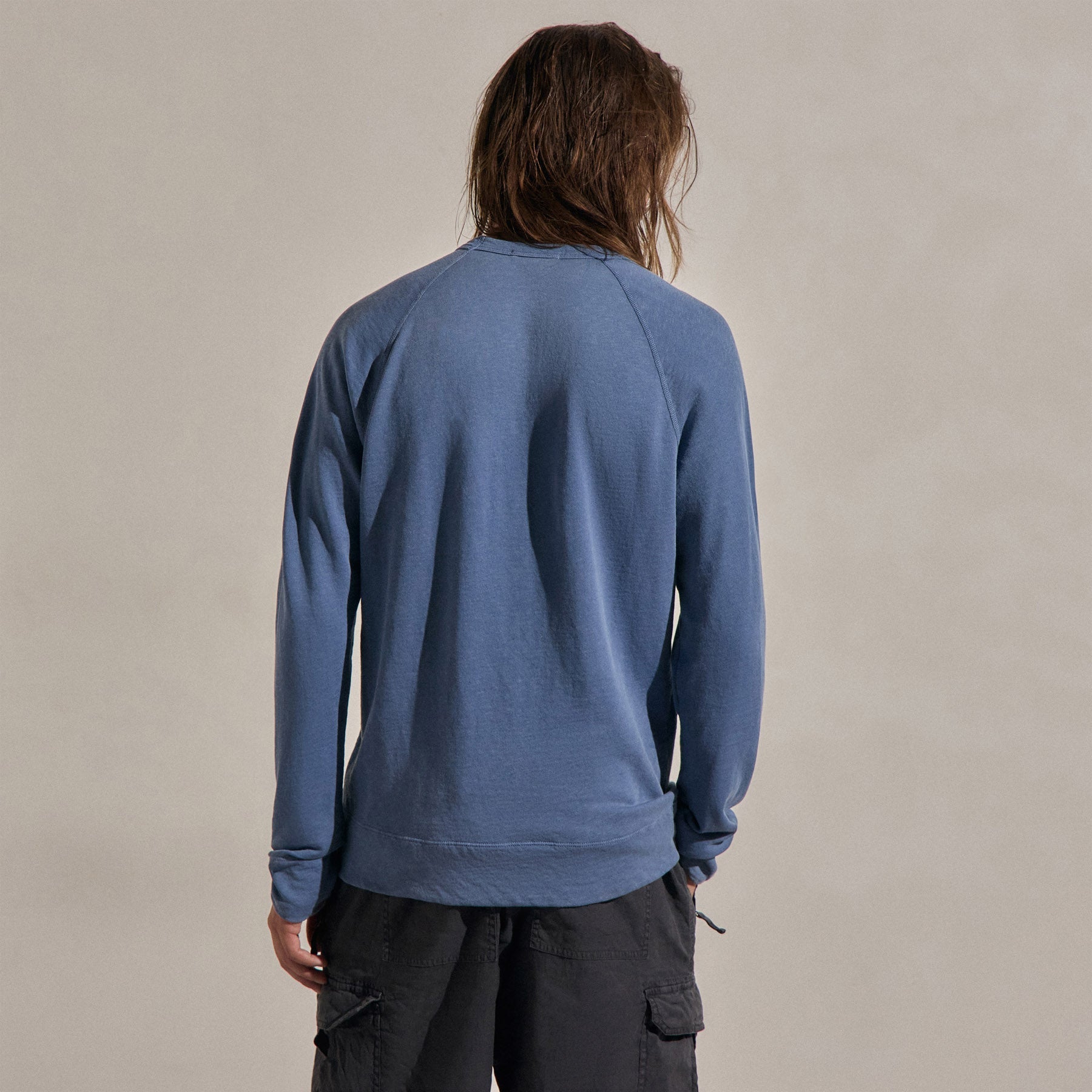 Vintage French Terry Sweatshirt - Danube Pigment