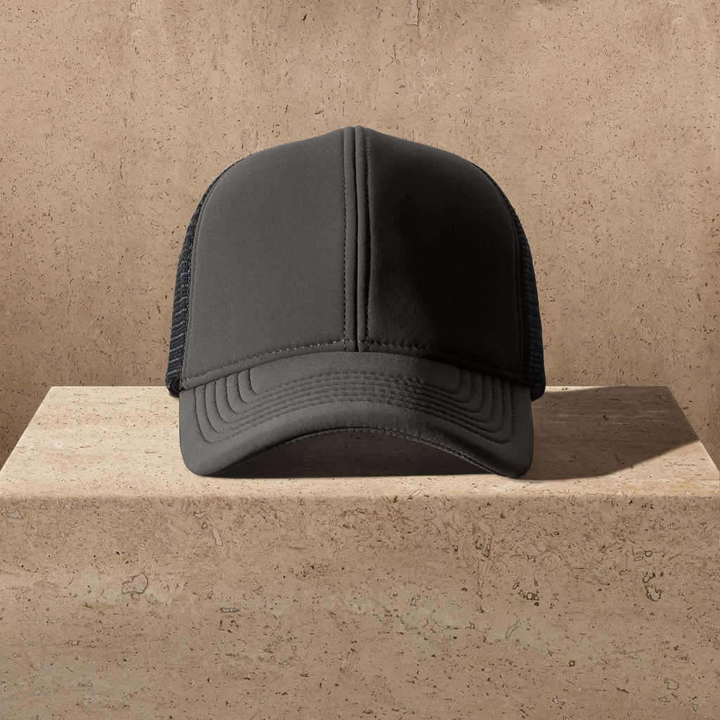Casquette de baseball 6 panneaux – Gris carbone