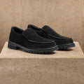 Mocassin homme en daim - Noir