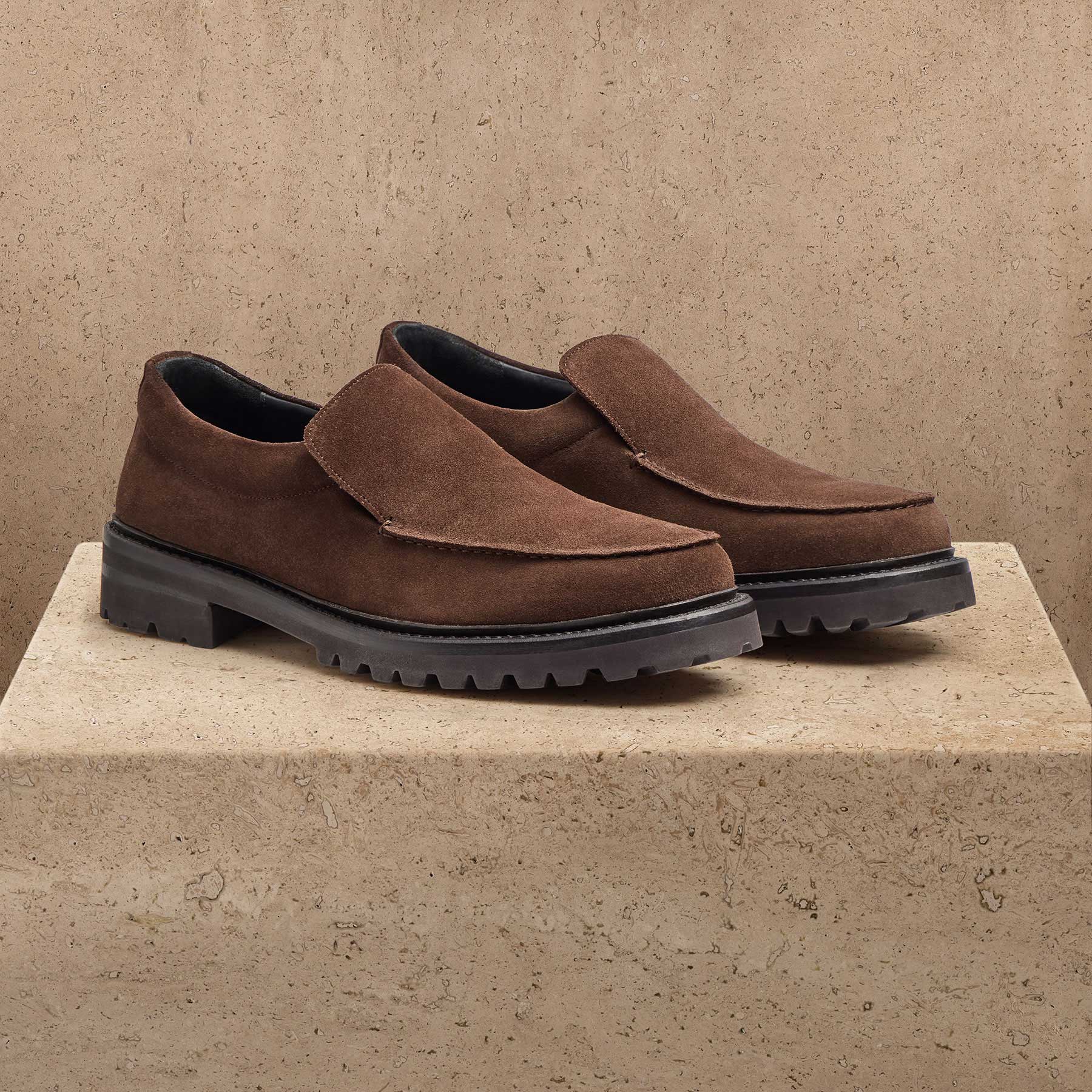 Mocassin Homme Daim - Café