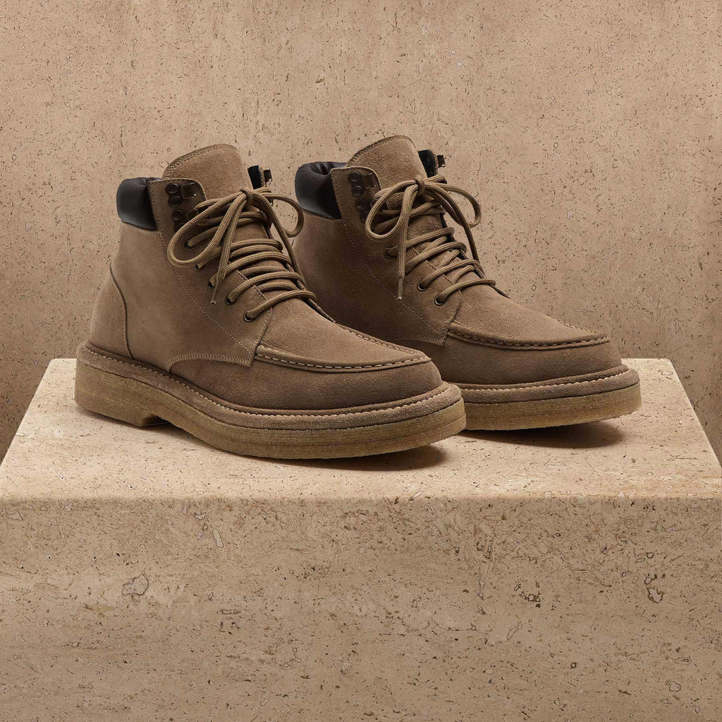 Bottines de travail en daim homme - Cordon