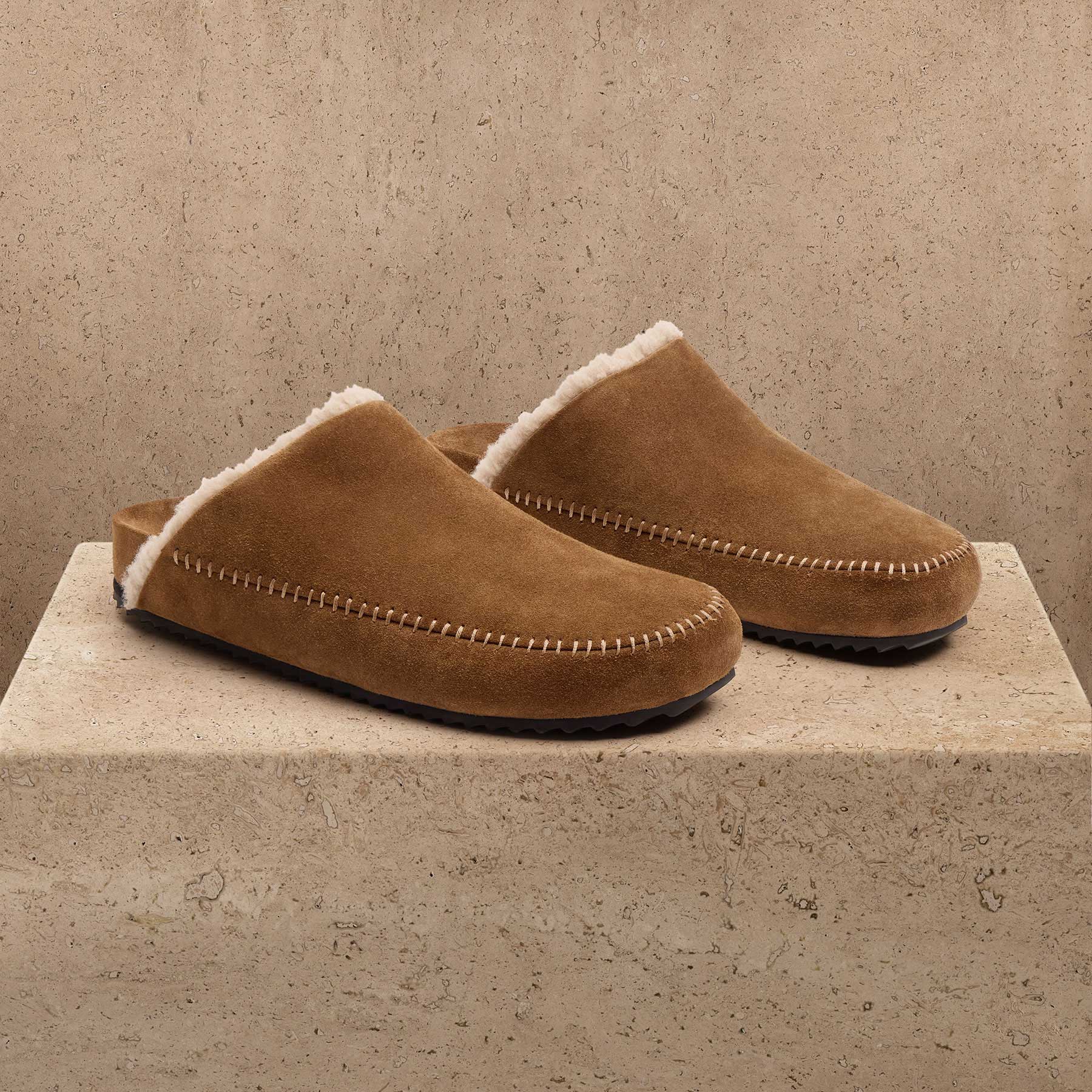 Men's Suede Clog - Tabacco