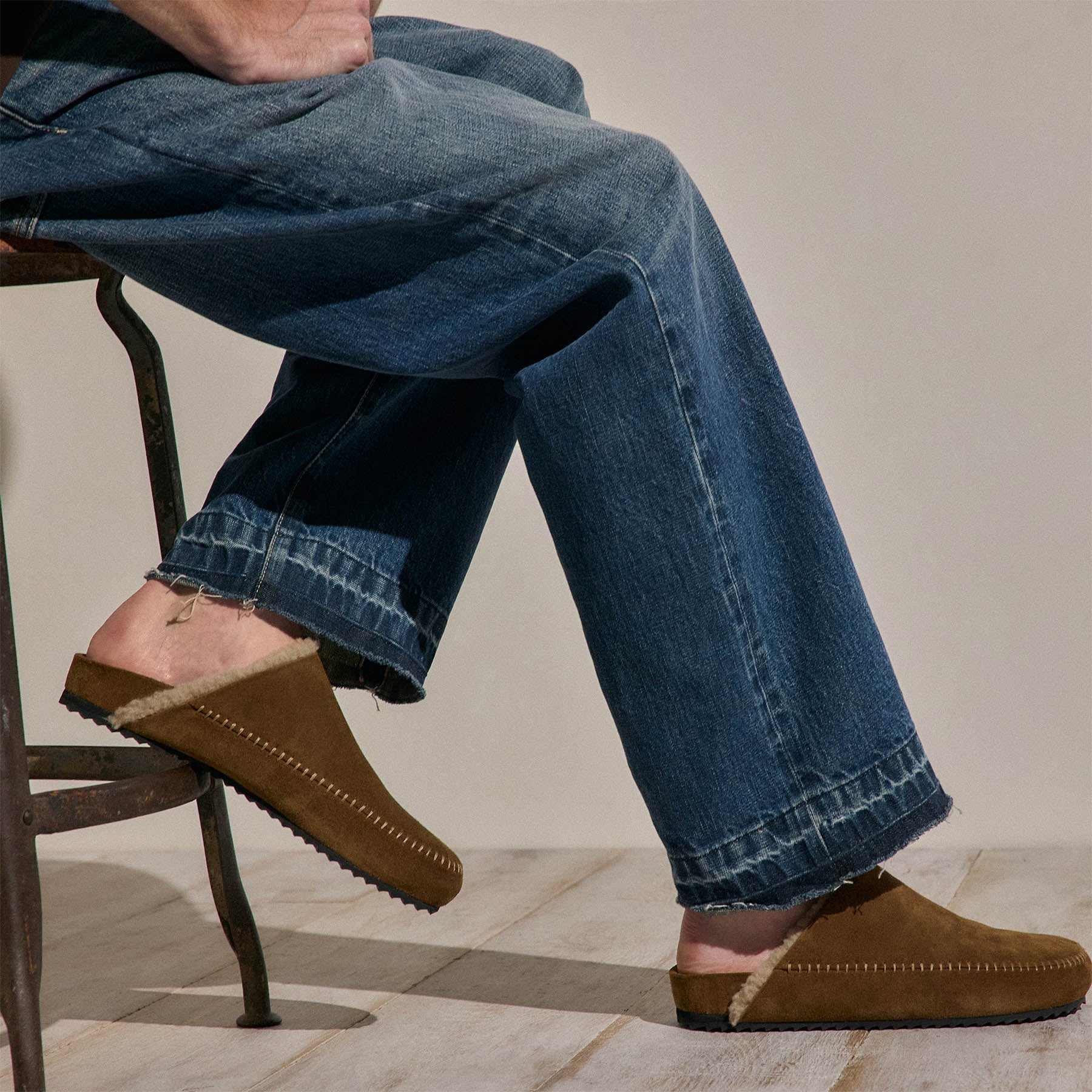 Men's Suede Clog - Tabacco