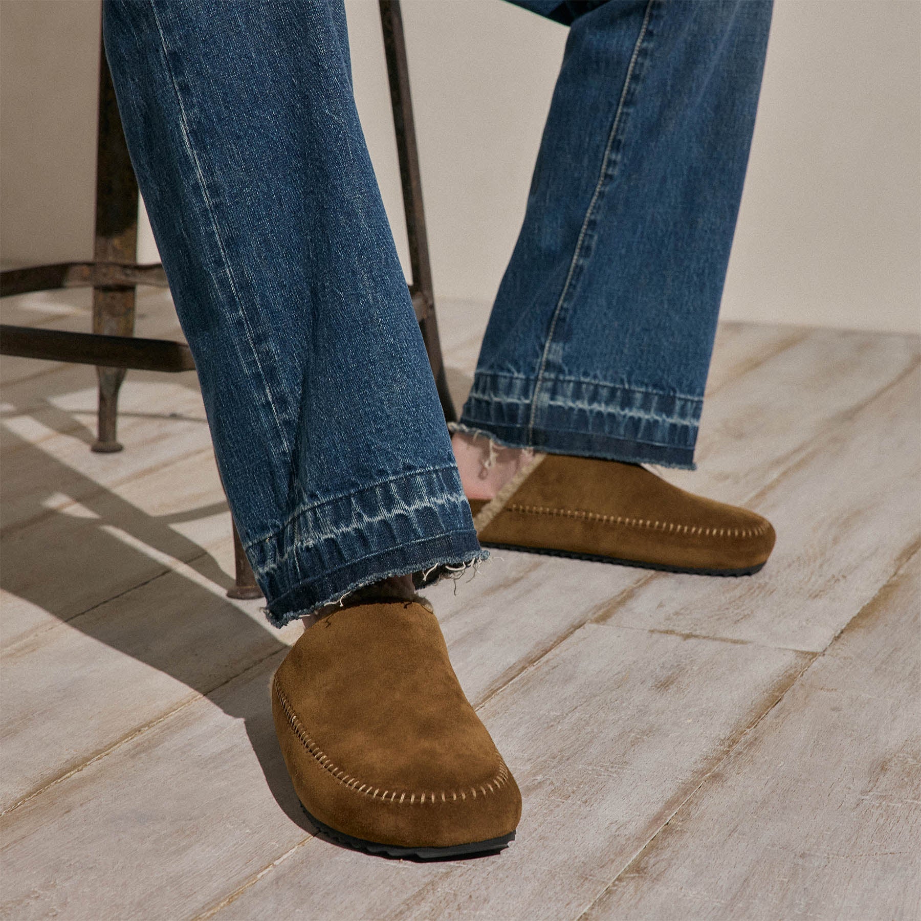 Men's Suede Clog - Tabacco