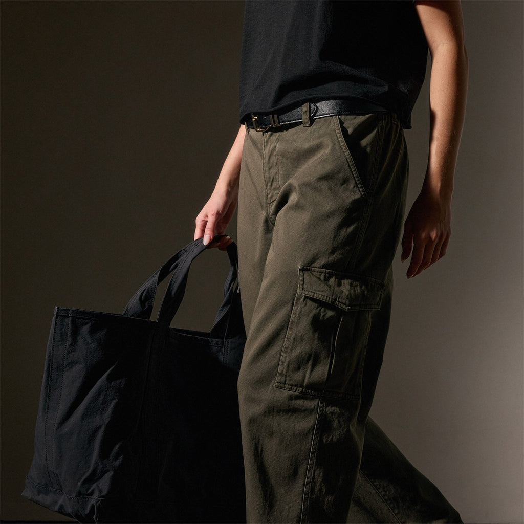 Petit sac fourre-tout en nylon mat - Noir